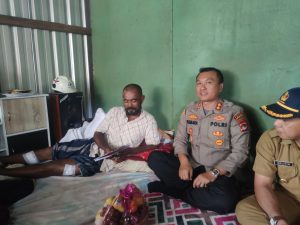 Respon Cepat Kapolres AKBP Yasmara Harahap Kunjungi Korban Penembakan di Desa Belo KSB