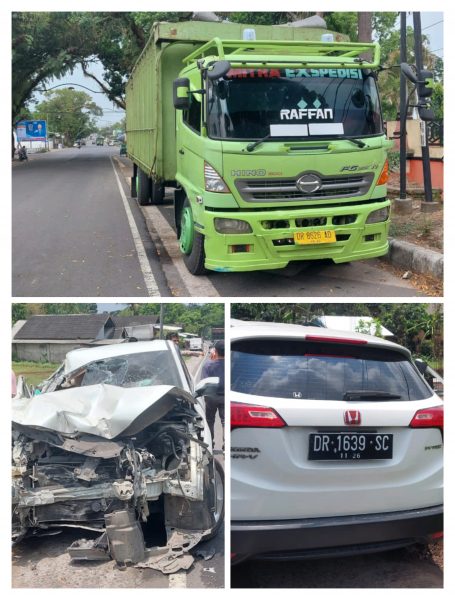 Sat Lantas Polres Loteng Laksanakan Olah TKP Laka Lantas Di Jalan umum Desa Aik Darek