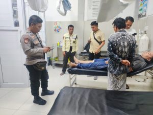 Polres Loteng Olah TKP Laka Lantas Di Jalan Rangkap Kuta Kecamatan Pujut.