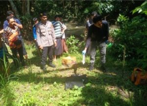 Polres Loteng Olah TKP Penemuan Mayat Bayi di Kecamatan Praya.